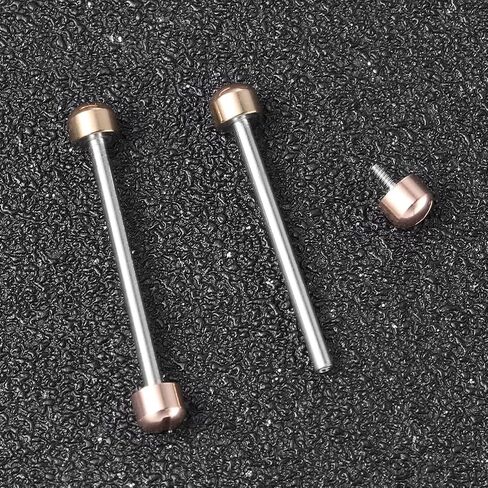 Amosfun 2pcs Watch Screw Tube Rods Screw in Watch Strap Link Rod Connect Rod Repair Tools for Watchmaker - 20mm Inner Diameter (Rose Goldr) in Saudi Arabia