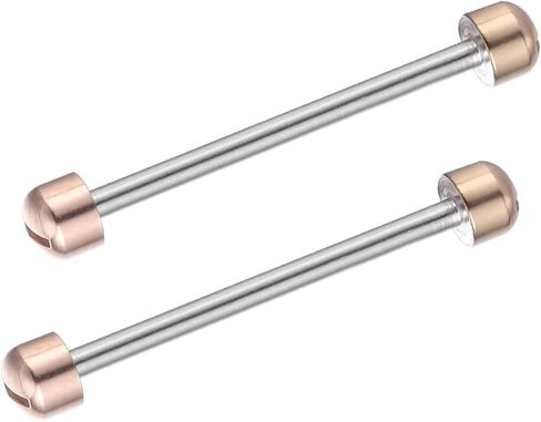 Amosfun 2pcs Watch Screw Tube Rods Screw in Watch Strap Link Rod Connect Rod Repair Tools for Watchmaker - 20mm Inner Diameter (Rose Goldr) in Saudi Arabia