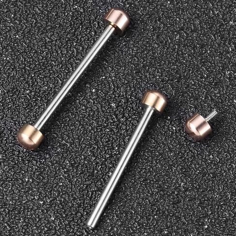 Amosfun 2pcs Watch Screw Tube Rods Screw in Watch Strap Link Rod Connect Rod Repair Tools for Watchmaker - 20mm Inner Diameter (Rose Goldr) in Saudi Arabia