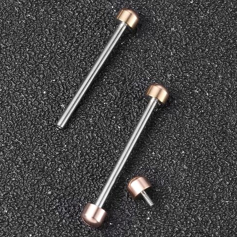 Amosfun 2pcs Watch Screw Tube Rods Screw in Watch Strap Link Rod Connect Rod Repair Tools for Watchmaker - 20mm Inner Diameter (Rose Goldr) in Saudi Arabia