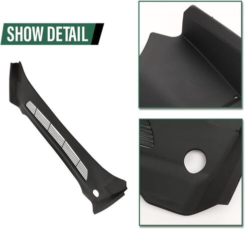 LQI Rear Apron Trim Cover Under Cowl Hood Windshield Wiper Cowl Panel Compatible with Tesla Model Y 2020-2023 Black in Saudi Arabia