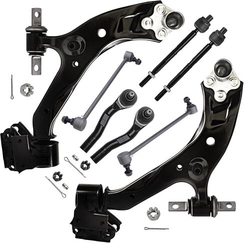 Detroit Axle-8pc مجموعة أذرع التحكم في النهاية الأمامية لعام 2015-2016 Honda CR-V ، 2 أذرع التحكم السفلية مع مفصل الكرة 4 قضبان التعادل 2 قضبان التثبيت التثبيت in Saudi Arabia