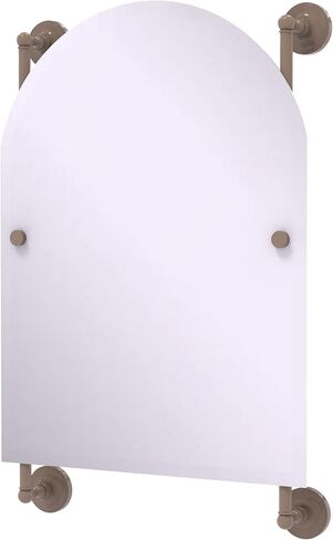Allied Brass PR-27-94-SFG Prestige Regal Collection Arched Top Frameless Rail Mounted Mirror, Sea Foam Green in Saudi Arabia