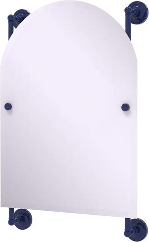Allied Brass PR-27-94-SFG Prestige Regal Collection Arched Top Frameless Rail Mounted Mirror, Sea Foam Green in Saudi Arabia