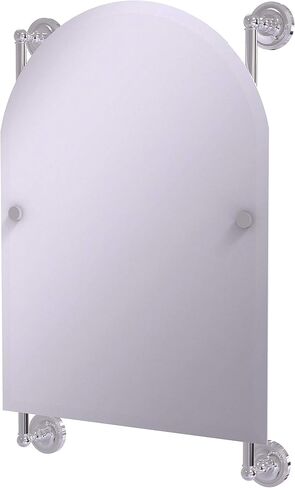 Allied Brass PR-27-94-SFG Prestige Regal Collection Arched Top Frameless Rail Mounted Mirror, Sea Foam Green in Saudi Arabia