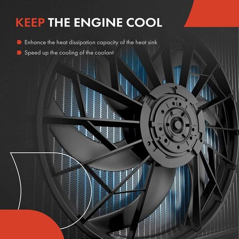 A-Premium Engine Colling Cooling Assombly متوافق مع موديلات فولكس واجن آند أودي-جيتا 1999-2005 ، الجولف 1999-2006 ، بيتل 1998-2005 ، TT 2000-2002 ، TT Quattro 2000-2006-استبدال# 1J095945555555555555555555555555555555 in Saudi Arabia