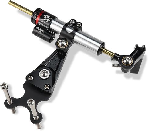 CBR 650 R Shock Absorber Mount Kit For Honda CBR650R 2019-2024 Steering Stabilizer damper Bracket Accessories (Carbon Red-set) in Saudi Arabia