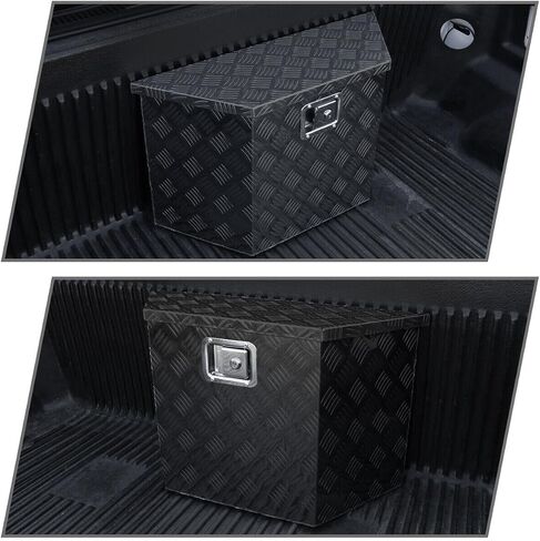 Tool Box 28"/15" Heavy Duty Black Aluminum Truck Storage w/Lock+ Rear for RAV4 96 09-11 for CR-V 07-11 for Corolla 88-96 for Rogue 09-12 for Camry 87-96 for Forester 09-12 for 530i,Fit Testing in Saudi Arabia