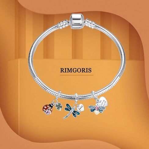925 Sterling Silver Women Bracelets Animal Pink Butterfly Blue Murano Glass Sea Conch Fish Gold Seahorse Dolphin Pendant Women Bracelet Charm Mother's Day with Zirconia in Kuwait
