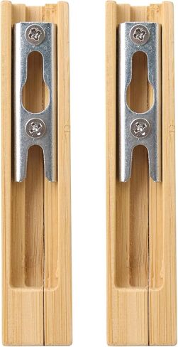 2 Pack Wooden Curtain Rod Brackets, Multipurpose Curtain Rod Holders for Hanging Drapes, Wood Brackets 3-1/2" Return Bracket for 2" Pole, Wooden Hooks for Bathroom, Bedroom, Livingroom, Kitchen in Saudi Arabia