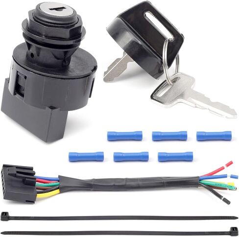 4012166 4011142 2878509 مفتاح الإشعال التبديل 4 الموضع 6 Pin & Harness Pulg Kit متوافق مع Polaris Ranger 400/500/570/800-mid-size/etx/ev-li-ion RZR 570-Base Ace 325/500/500/900 in Saudi Arabia