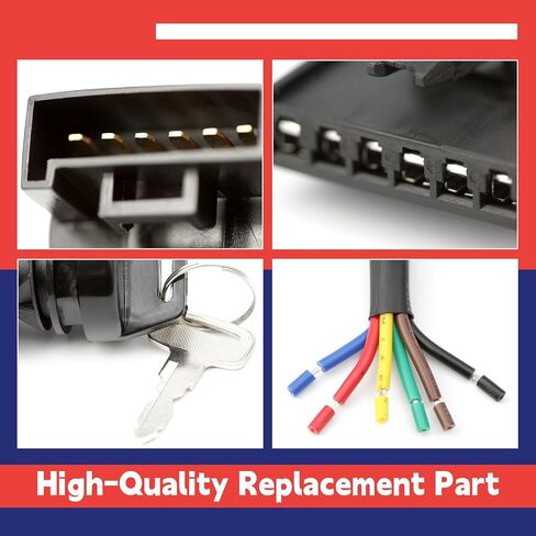 4012166 4011142 2878509 مفتاح الإشعال التبديل 4 الموضع 6 Pin & Harness Pulg Kit متوافق مع Polaris Ranger 400/500/570/800-mid-size/etx/ev-li-ion RZR 570-Base Ace 325/500/500/900 in Saudi Arabia