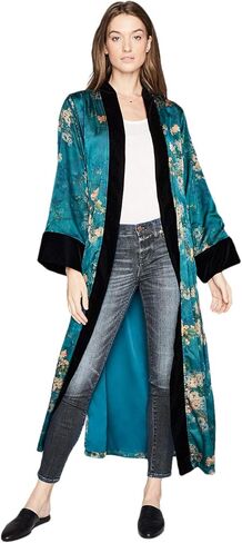 KIM+ONO Women's Kimono Wrap - Watercolor Floral, Charmeuse Kimono Wrap for Women and Men in Saudi Arabia