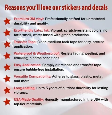 Sonic Print American Bald Eagle Decal | Waterproof Permanent Collectible Patriotic American Flag Car Motorcycle Bicycle Skateboard Laptop Luggage Bumper Vinyl Decal (7 Wide x 6.8 Tall) in Saudi Arabia