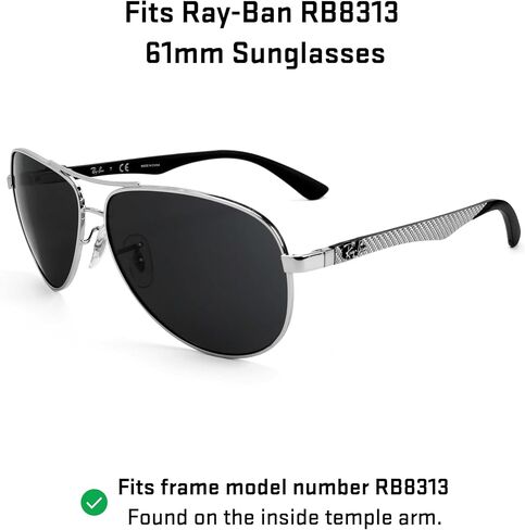 Revant Replacement Lenses for Ray-Ban RB8313 61mm sunglasses, Polarized Options, Anti-Scratch and Impact Resistant in Saudi Arabia