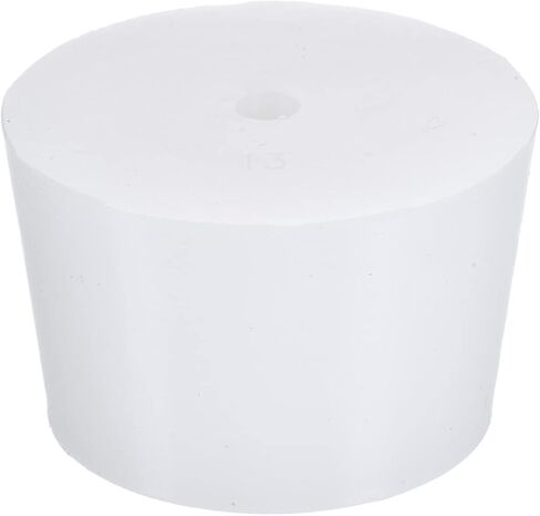 YOKIVE Silicone Rubber Stoppers with Hole, Tapered Plugs with High-Temperature Resistance | Protect Hole, Great for Lab Industry (White, 52mm to 59.7mm) in Saudi Arabia