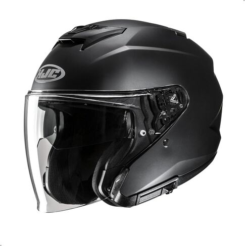 HJC i31 Solid Open Face Motorcycle Helmet, DOT Approved (Black, X-Large) in Saudi Arabia