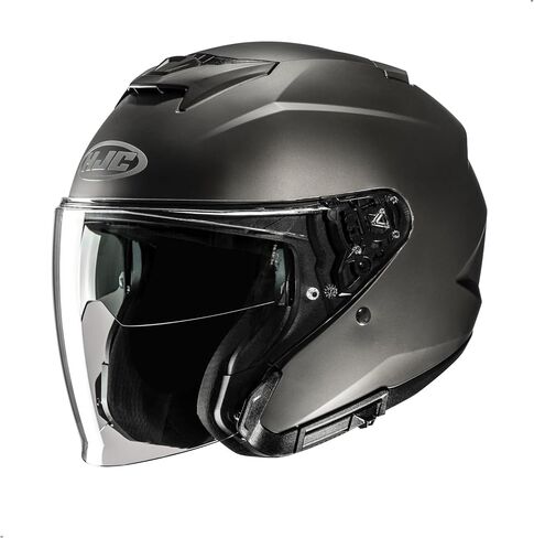 HJC i31 Solid Open Face Motorcycle Helmet, DOT Approved (Black, X-Large) in Saudi Arabia
