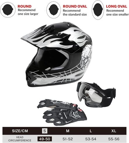 TCT-Motorparts Pink Butterfly Girl Dot Kids Youth Motocross Helmets ATV على الطرق الوعرة دراجة نارية دراجة نارية كاملة الخوذة+قفازات+نظارات متوسطة in Kuwait