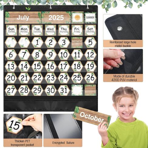 Fulmoon Galaxy Calendar Pocket Chart Set Space Classroom الديكور لوحة الإعلانات التقويم مع مخطط الجيب مواسم مهرجان الطقس تقويم الرسم البياني للجيب للعودة إلى المدرسة الفصول الدراسية اللوازم in Saudi Arabia