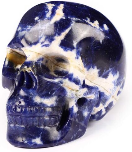 جمجمة كريستال سوداليتي 2.0 بوصة، منحوتة يدويًا من الأحجار الكريمة للفنون الجميلة، تمثال حجر شفاء الريكي.1483 in Kuwait