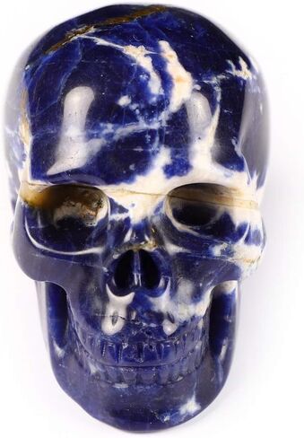جمجمة كريستال سوداليتي 2.0 بوصة، منحوتة يدويًا من الأحجار الكريمة للفنون الجميلة، تمثال حجر شفاء الريكي.1483 in Kuwait