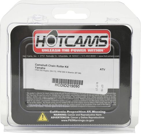 Hot Cams Camshaft Chain Roller Kit HCDID219090 Compatible With/Replacement For Yamaha YFM 350 Raptor 2004-2013, YFM 350 X Warrior 1987-2004 in Saudi Arabia