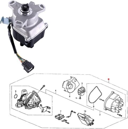 مجموعة الموزع 30100-PEL-J01 30100-PE1-J01 TD63U لـ TD-63 HRV D16W1 30100PELJ01 in Saudi Arabia