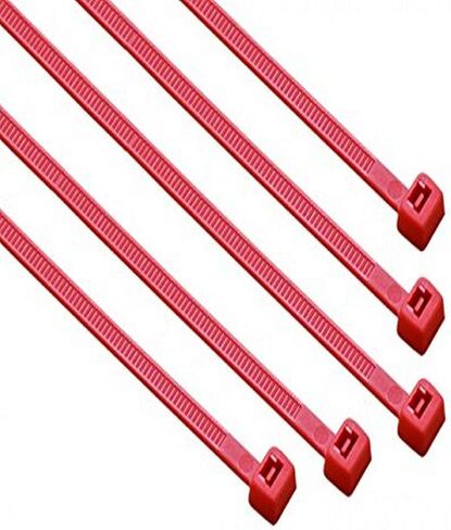 South Main Hardware 848107 4 في 100 حزمة 18 رطل، برتقالي عالي الوضوح، ربطة كابل نايلون قياسية، 100 قطعة in Kuwait
