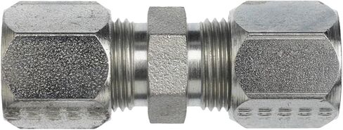 Brennan C2403-08-08 Steel Flareless Bite Tube Fitting, Union, 1/2" Tube OD in Saudi Arabia