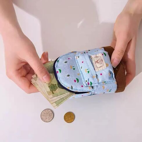 1pc حقيبة مفاتيح على شكل حقيبة ظهر صغيرة زرقاء ، محافظ تصميم الأزهار ، أكياس سحاب ، محفظة عملة ، أحمر شفاه الجيب ، منظم كابل بيانات حامل البطاقة in Saudi Arabia