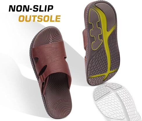 KuaiLu Womens Fashion Orthotic Slides Thick Cushion Recovery Sandals Ladies Slip On Walking Sandles With Comfortable Plantar Fasciitis Arch Support Indoor Outdoor in Saudi Arabia