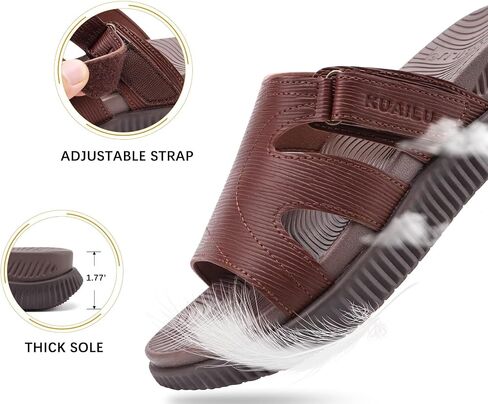 KuaiLu Womens Fashion Orthotic Slides Thick Cushion Recovery Sandals Ladies Slip On Walking Sandles With Comfortable Plantar Fasciitis Arch Support Indoor Outdoor in Saudi Arabia