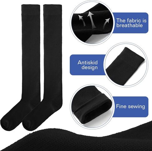 Hicarer 6 Pairs High Baseball Socks over Knee Football Softball Sock Youth Combo Long Sport Men Tube Socks Women in Saudi Arabia
