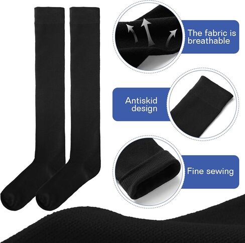 Hicarer 6 Pairs High Baseball Socks over Knee Football Softball Sock Youth Combo Long Sport Men Tube Socks Women in Kuwait