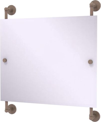 Allied Brass P1000-27-93-SFG Prestige Skyline Landscape Rectangular Frameless Rail Mounted Mirror, Sea Foam Green in Saudi Arabia