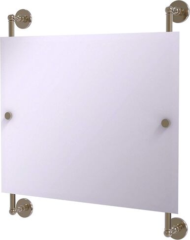 Allied Brass P1000-27-93-SFG Prestige Skyline Landscape Rectangular Frameless Rail Mounted Mirror, Sea Foam Green in Saudi Arabia