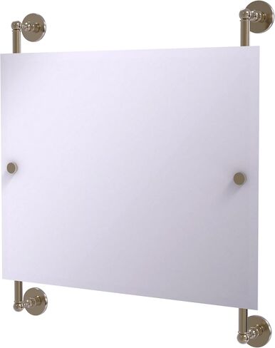 Allied Brass P1000-27-93-SFG Prestige Skyline Landscape Rectangular Frameless Rail Mounted Mirror, Sea Foam Green in Saudi Arabia