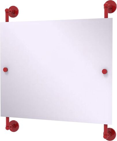 Allied Brass P1000-27-93-SFG Prestige Skyline Landscape Rectangular Frameless Rail Mounted Mirror, Sea Foam Green in Saudi Arabia