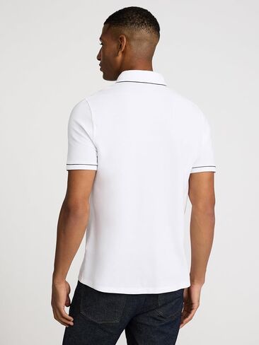 Express Men's Luxe Pique Pique - طوق أنابيب قصير الأكمام ، مزيج من القطن الناعم ، تنحنح Tennis Tail in Saudi Arabia