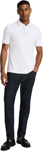 Express Men's Luxe Pique Pique - طوق أنابيب قصير الأكمام ، مزيج من القطن الناعم ، تنحنح Tennis Tail in Saudi Arabia