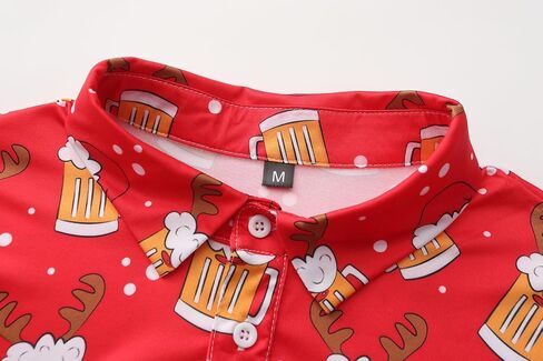 Mens Christmas Golf Polo Shirts Short Sleeve Funny Christmas Golf Shirts Ugly Santa Claus Shirts for Men in Saudi Arabia