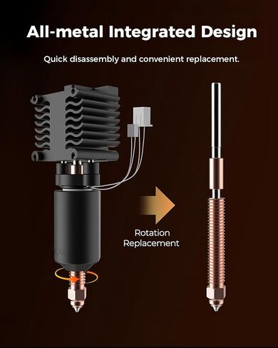 مجموعة أدوات التسخين السيراميكية الرسمية Creality Ender 3 V3/3 V3 Plus، مع فوهة مدمجة، تدعم درجة حرارة عالية 300 درجة مئوية وطباعة عالية السرعة 600 مم/ثانية 60 وات مجموعة Hotend سريعة in Saudi Arabia