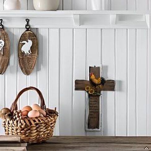 صليب نسر باين ريدج - صليب معلق على الحائط، ديكور منزلي معلق على الحائط، ديكور صليب روحي للجدار، ديكورات الحياة البرية لمقصورة المنزل، ديكور النسر in Kuwait