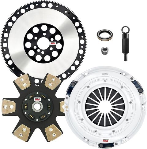 ClutchMaxPRO Performance Stage 4 Clutch Kit with Chromoly Flywheel with Slave Cylinder Compatible with 2004 2005 2006 Pontiac GTO 5.7L 6.0L LS1 LS2 (CP04222HDCWS-LSF04173-ST4) in Saudi Arabia