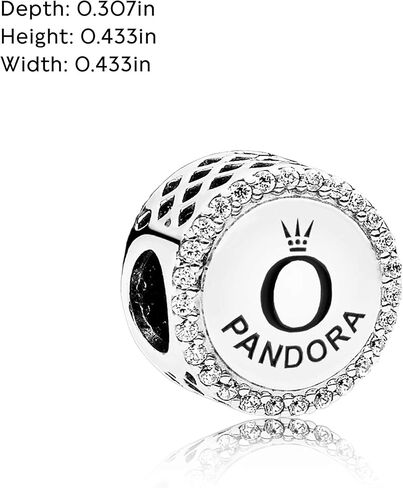 Pandora Charm - أساور لحظات متوافقة - مجوهرات للنساء - هدية للنساء في حياتك - مصنوعة من الفضة الإسترليني والزركونيا المكعبة in Saudi Arabia