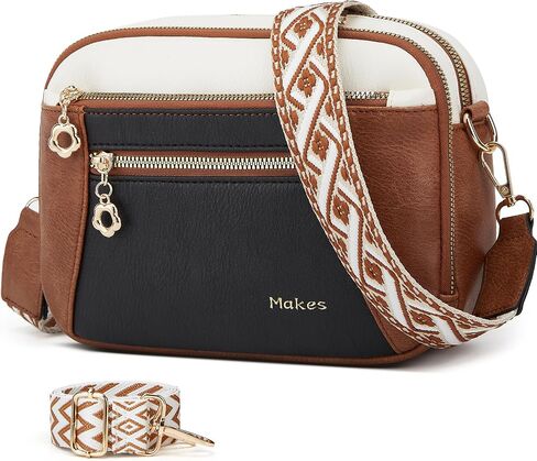 Crossbody Purse for Women Small Crossbody Bags Trendy Vegan Leather with Adjustable Shoulder Straps Gift for Mother Wife Mom in Kuwait