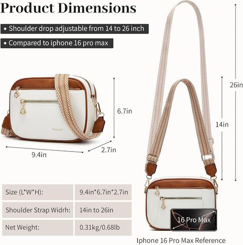 Crossbody Purse for Women Small Crossbody Bags Trendy Vegan Leather with Adjustable Shoulder Straps Gift for Mother Wife Mom in Kuwait