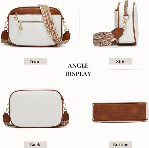 Crossbody Purse for Women Small Crossbody Bags Trendy Vegan Leather with Adjustable Shoulder Straps Gift for Mother Wife Mom in Kuwait