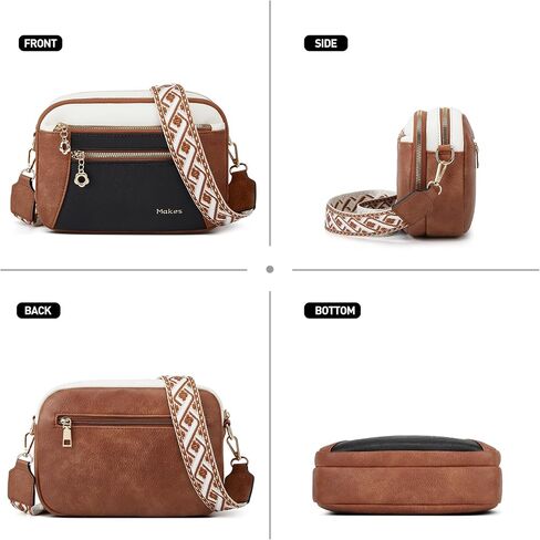 Crossbody Purse for Women Small Crossbody Bags Trendy Vegan Leather with Adjustable Shoulder Straps Gift for Mother Wife Mom in Kuwait